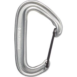 Black Diamond MiniWire Carabiner -Outdoor Sports Equipment Store 210235 1004 MINIWIRE CARABINER LIGHT GRAY 01