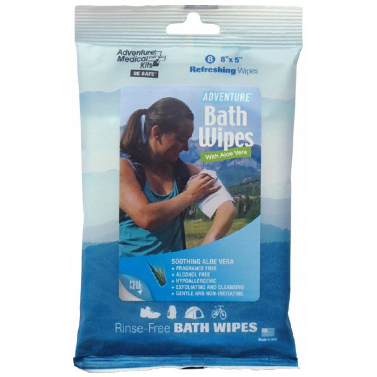 Adventure Medical Kits Adventure Bath Wipes - Travel Size, Pkg./8 3 Adventure Medical Kits Adventure Bath Wipes - Travel Size, Pkg./8