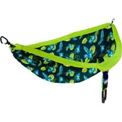 DoubleNest Print Hammock -Outdoor Sports Equipment Store ENO DoubleNest Print Aloha Green