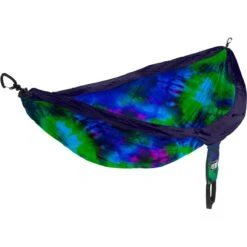 DoubleNest Print Hammock -Outdoor Sports Equipment Store ENO DoubleNest TyeDye Print Blue