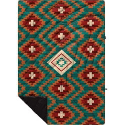 Rumpl Original Puffy Blanket - Printed 1-Person -Outdoor Sports Equipment Store TPPB KK1 1 COPPER BASKET KASSIE KUSSMAN OGPUFFY 1P FLATLAY