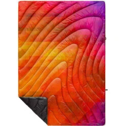 Rumpl Original Puffy Blanket - Printed 1-Person -Outdoor Sports Equipment Store TPPB WPF 1 PIXELFETTI WARM OGPUFFY 1P FLATLAY